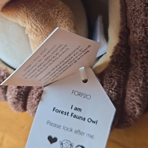 Jellycat Forest Fauna Owl 7.5x4.3x3.9" 🦉 Soft and Plush NWT Authentic "Retired" - Picture 8 of 8